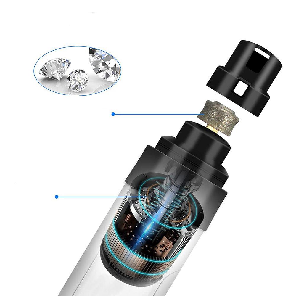 Electric Pet Nail Trimmer - Low Noise Rechargeable Nail Grinder for Dogs and Cats with 3 Size Ports 4
