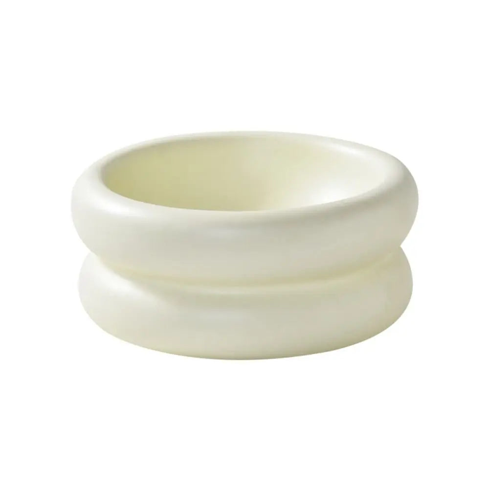 Elegant Ceramic Pet Bowl for Dogs and Cats – 350ml Capacity, Stylish White Design, Easy to Clean 5