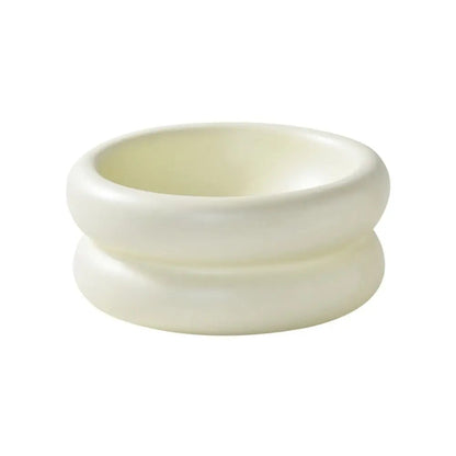 Elegant Ceramic Pet Bowl for Dogs and Cats – 350ml Capacity, Stylish White Design, Easy to Clean 5