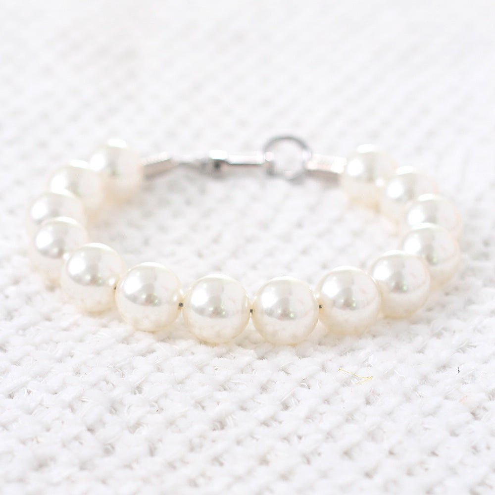 Elegant Pearl Beaded Dog Necklace for Small to Medium Dogs – Pink and White Colors, Lightweight and Stylish Accessory 0