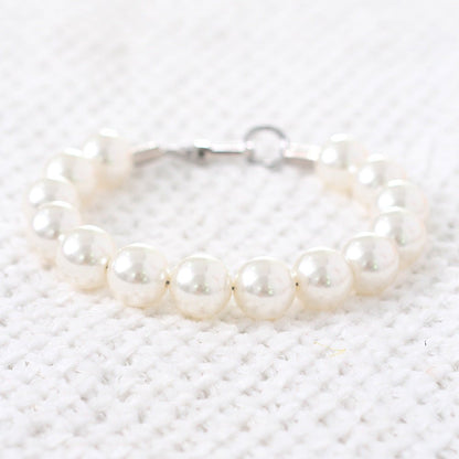 Elegant Pearl Beaded Dog Necklace for Small to Medium Dogs – Pink and White Colors, Lightweight and Stylish Accessory 0