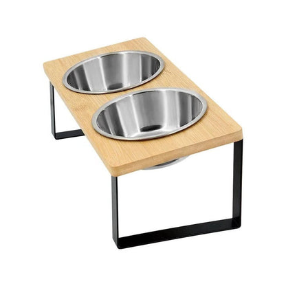 Elevated Cat Bowl for Improved Digestion – Stainless Steel and ABS Plastic Raised Cat Food Bowls for Comfortable Eating 3