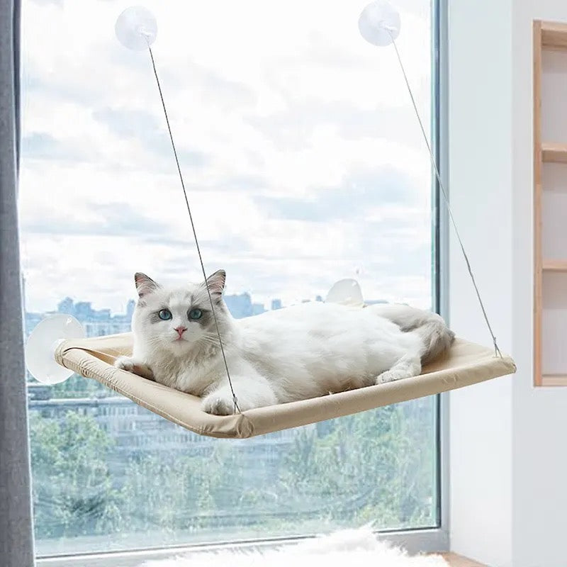 Elevated Cat Hammock – Cozy Resting Spot for Cats, Durable Fabric, Easy Installation, Stylish Design 0