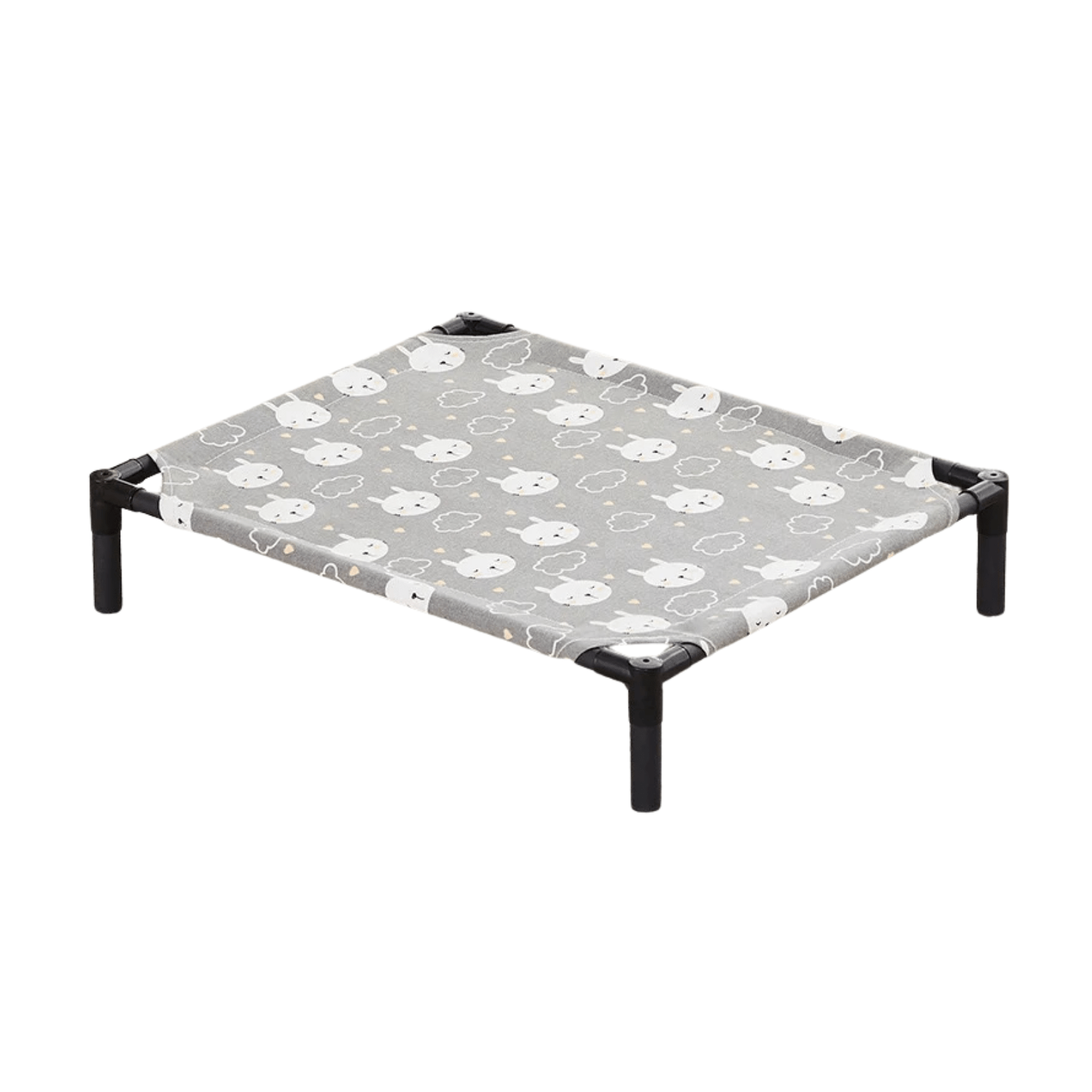 Elevated Dog Bed - Sturdy & Breathable Pet Sleeping Solution for All Sizes - Black Mesh Design 5