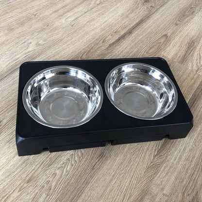 Elevated Dog Bowl with Adjustable Height and Stainless Steel Bowls – Ergonomic Raised Dog Feeder for All Breeds 4