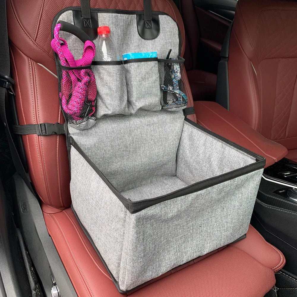Elevated Dog Car Seat with Storage Compartments – Comfortable & Stylish for Small to Medium Dogs 3