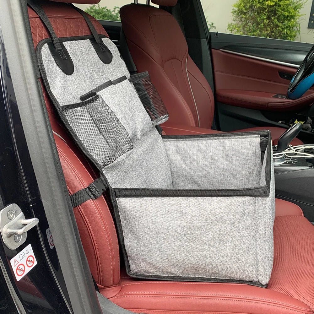 Elevated Dog Car Seat with Storage Compartments – Comfortable & Stylish for Small to Medium Dogs 4