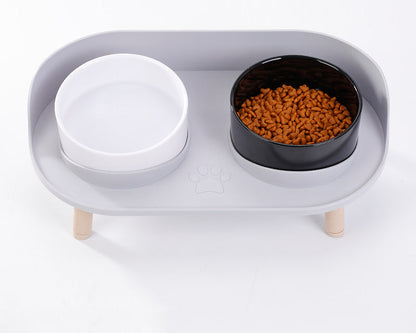 Elevated Double Food Bowl for Cats and Dogs – Ergonomic Non-Slip Design for Small to Medium Pets 10