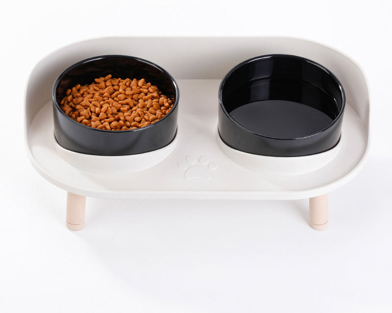 Elevated Double Food Bowl for Cats and Dogs – Ergonomic Non-Slip Design for Small to Medium Pets 6