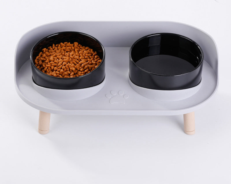 Elevated Double Food Bowl for Cats and Dogs – Ergonomic Non-Slip Design for Small to Medium Pets 8