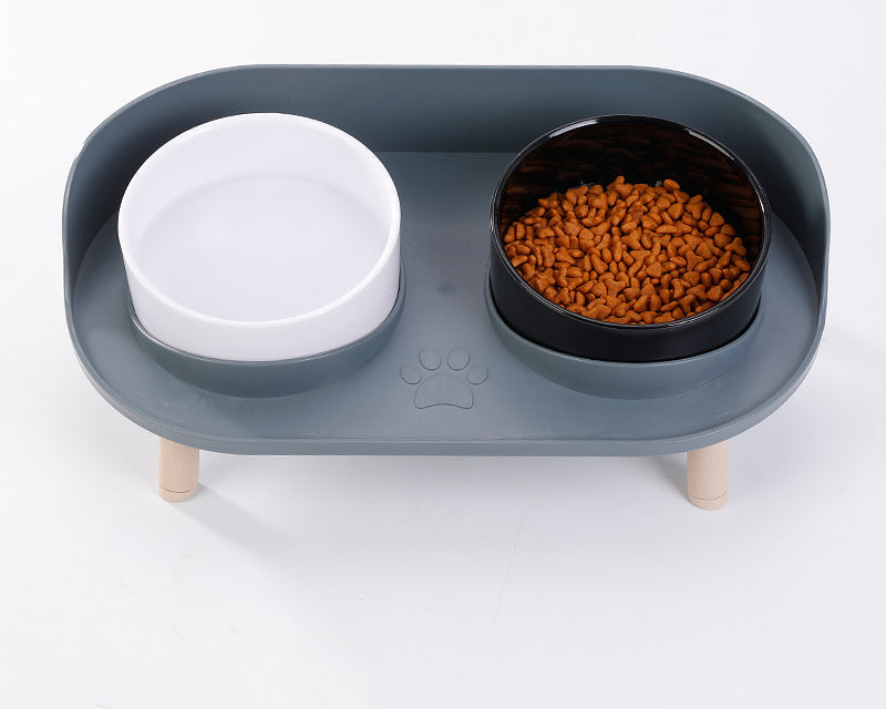 Elevated Double Food Bowl for Cats and Dogs – Ergonomic Non-Slip Design for Small to Medium Pets 9