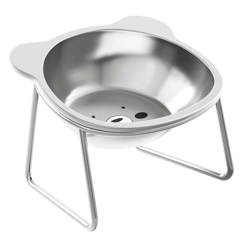 Elevated Stainless Steel Cat Litter Box with Dual Bowls for Cats and Small Dogs – Ergonomic Design for Comfort and Health 7