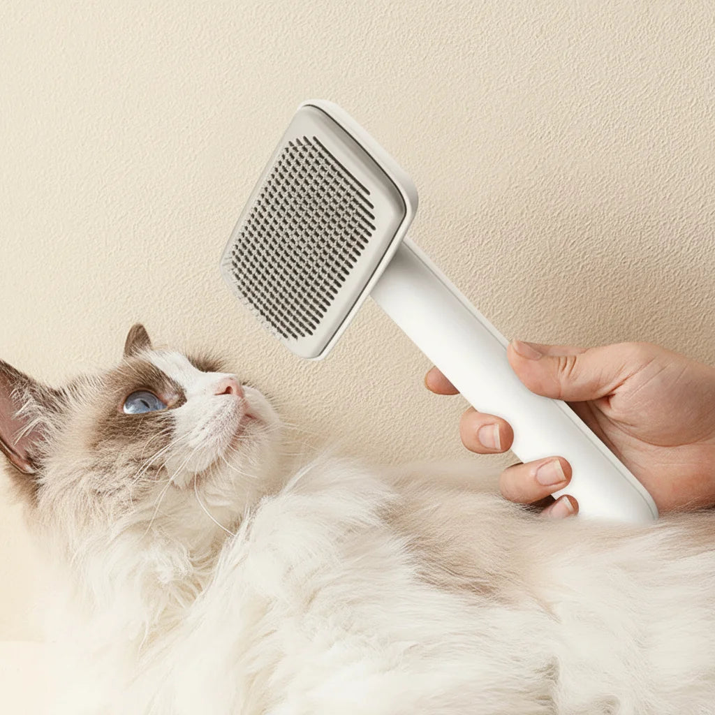 Ergonomic Dog Grooming Brush with Deshedding Feature – Effective for Loose Hair and Healthy Coat 3