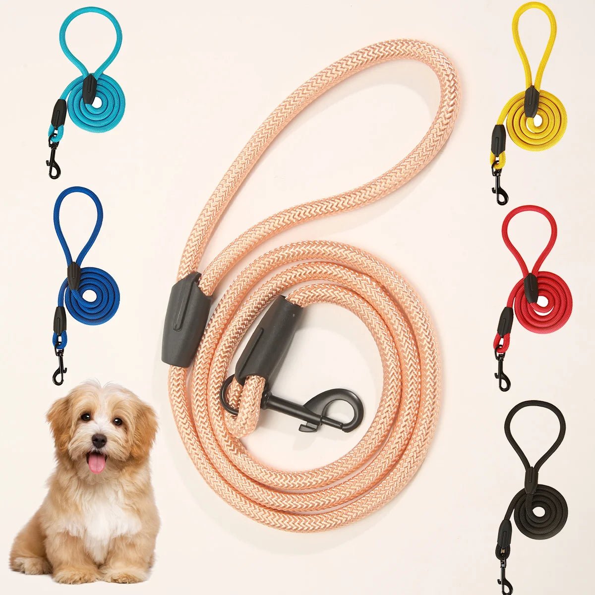 Ergonomic Dog Leash for Optimal Control and Comfort – 6 Stylish Colors, Durable & Wear-Resistant Dog Lead 1