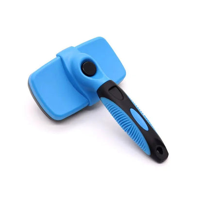 Ergonomic Dog and Cat Brush with Soft Stainless Steel Pins for Gentle Grooming 0