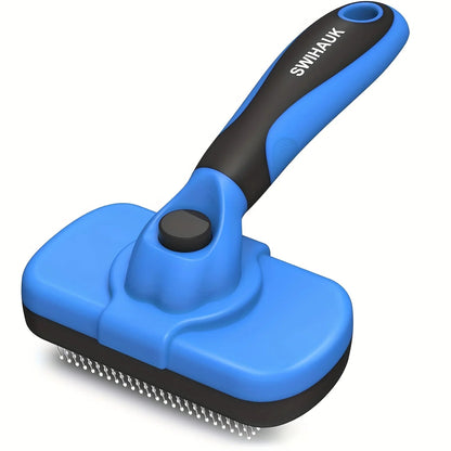 Ergonomic Dog and Cat Brush with Soft Stainless Steel Pins for Gentle Grooming 1