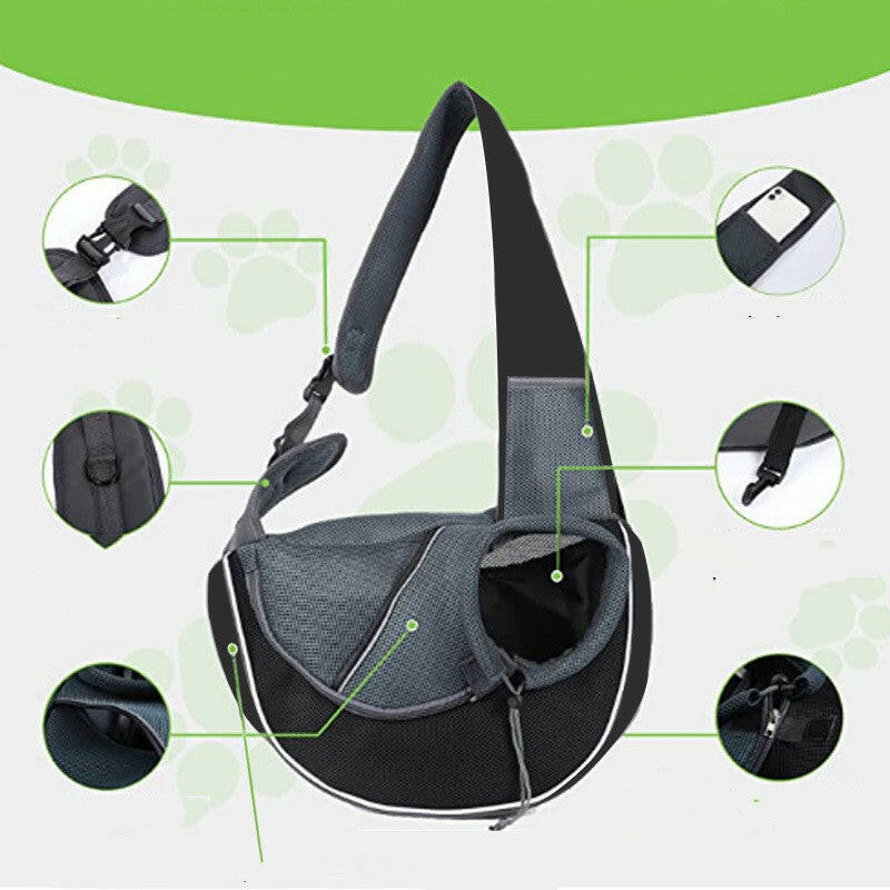 Ergonomic Pet Carrier Bag for Dogs and Cats - Spacious, Stylish Travel Carrier with Comfortable Design 2