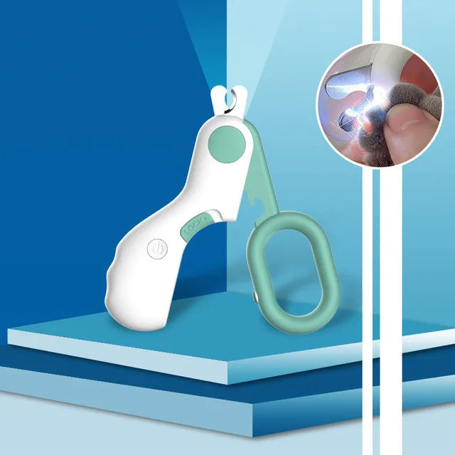 Ergonomic Pet Nail Clipper with Built-in Light – Best Dog and Cat Nail Clippers for Precise Grooming and Comfort Grip 0