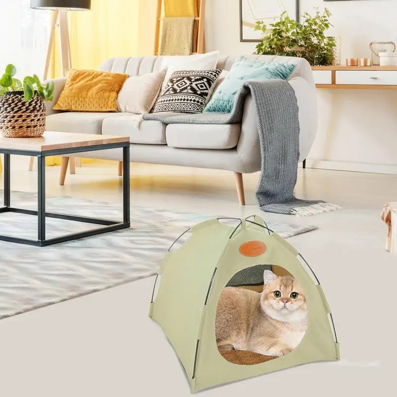 Expandable Cat House – Portable Foldable Tent with Durable Fabric and Cozy Design for Cats 7