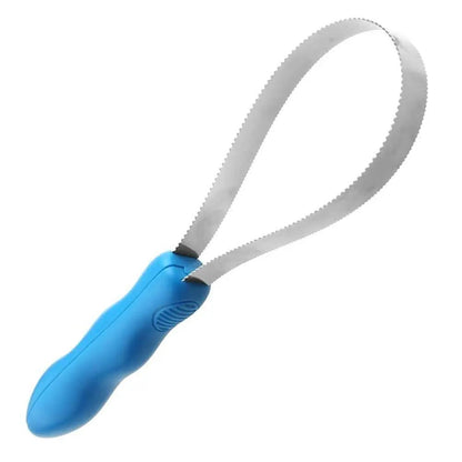 Extendable Dog Grooming Tool - Strong Sweat Scraper for Shedding, Dirt Removal, Ergonomic Handle, Stainless Steel Blade 0