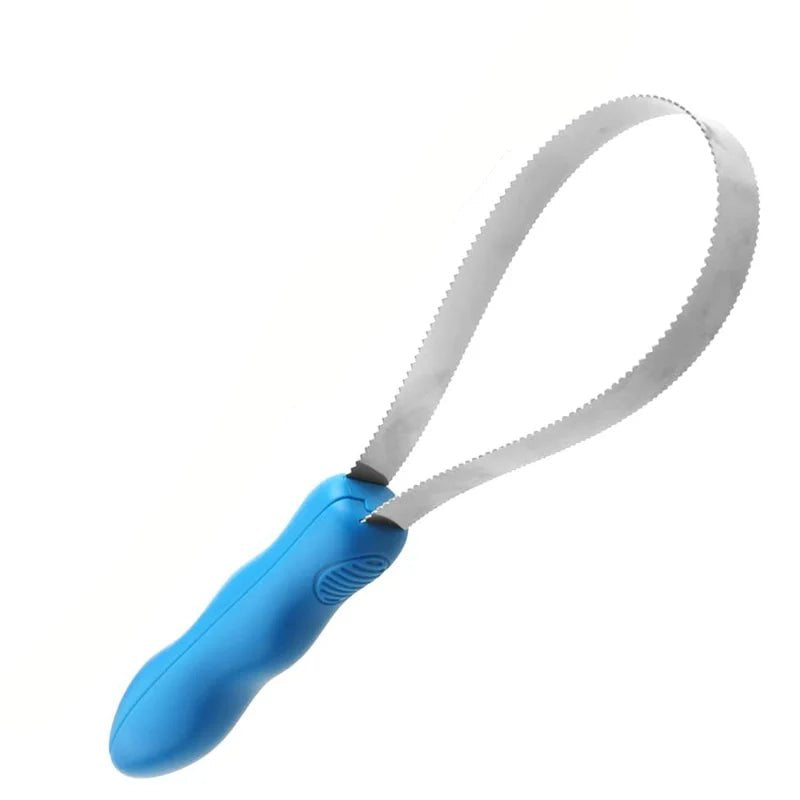 Extendable Dog Grooming Tool - Strong Sweat Scraper for Shedding, Dirt Removal, Ergonomic Handle, Stainless Steel Blade 4