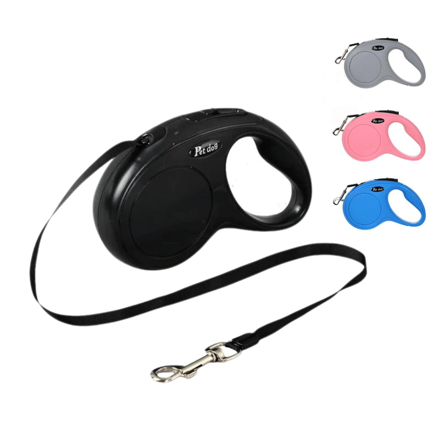Extendable Dog Leash for Small to Medium Dogs – Automatic Retractable Nylon Leash with Comfortable Handle 1