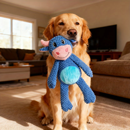 Extra-large plush dog toy featuring a built-in squeaker and tear-resistant design, ideal for interactive play and companionship for dogs. 2