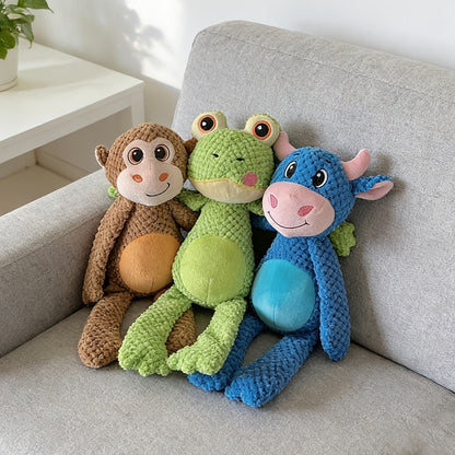 Extra-large plush dog toy featuring a built-in squeaker and tear-resistant design, ideal for interactive play and companionship for dogs. 5