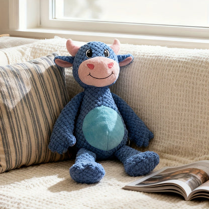 Extra-large plush dog toy featuring a built-in squeaker and tear-resistant design, ideal for interactive play and companionship for dogs. 6