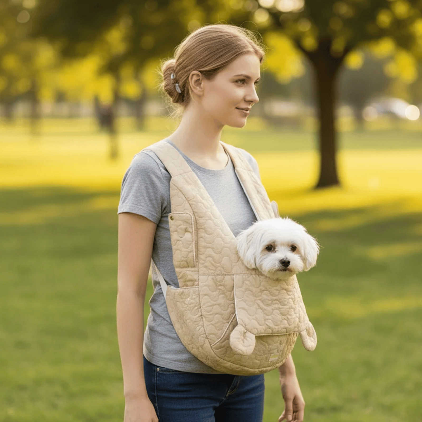 Extra Large Dog Carrier Bag – Comfortable and Breathable Pet Carrier for Small Dogs and Cats 6