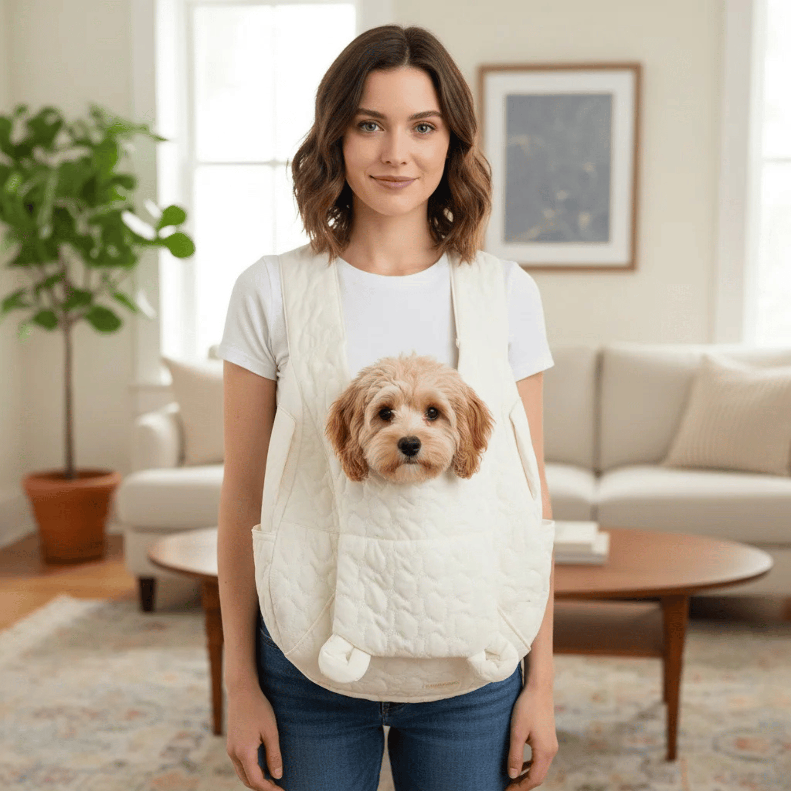 Extra Large Dog Carrier Bag for Small Pets - Comfortable, Waterproof Travel Bag with Ergonomic Design and Adjustable Straps 2