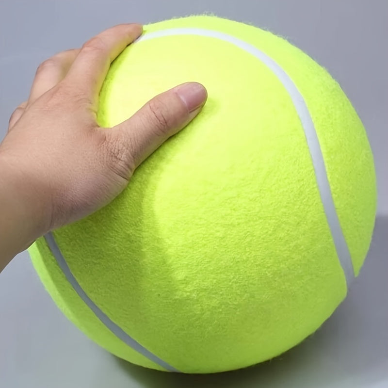 Extra Large Tennis Ball for Large Dogs – Durable Non-Toxic Rubber, 24cm Diameter, High Visibility for Outdoor Play 1