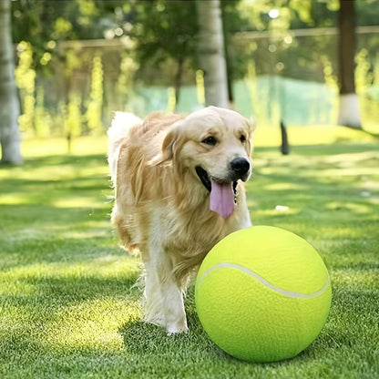 Extra Large Tennis Ball for Large Dogs – Durable Non-Toxic Rubber, 24cm Diameter, High Visibility for Outdoor Play 2