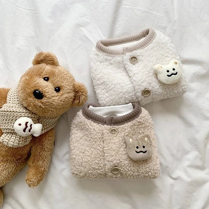 Fashionable Faux Fur Vest Sweater Jacket for Autumn and Winter - Cozy Solid Pattern Layering Piece 3