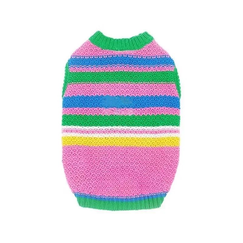 Fashionable Striped Sweater Vest for Women – 100% Cotton Knitted Vest for Spring and Autumn, Comfortable Layering Essential 1