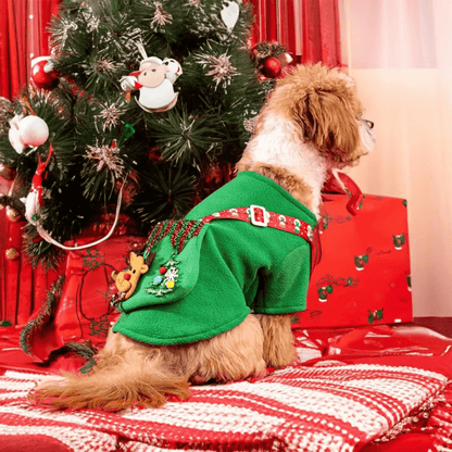 Festive Christmas Elk Dog Dress for Small to Large Breeds – Soft and Comfortable Holiday Outfit 2