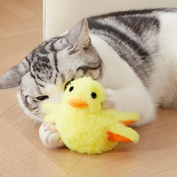 Flapping Duck Interactive Cat Toy with Realistic Movements and Sounds – Engaging Plush Toy for Cats 0