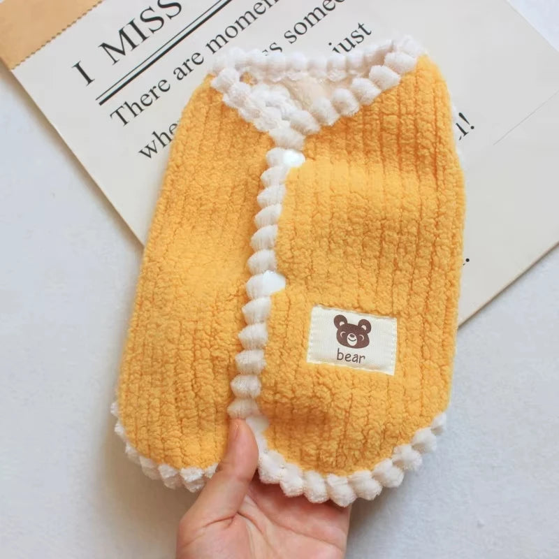 Fleece Dog Coat for Small Dogs and Cats – Warm Full Body Jacket for Winter Comfort 0