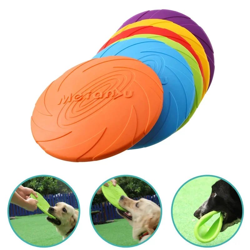 Flexible Silicone Dog Frisbee Toy for Fun and Dental Care – Safe and Durable 1