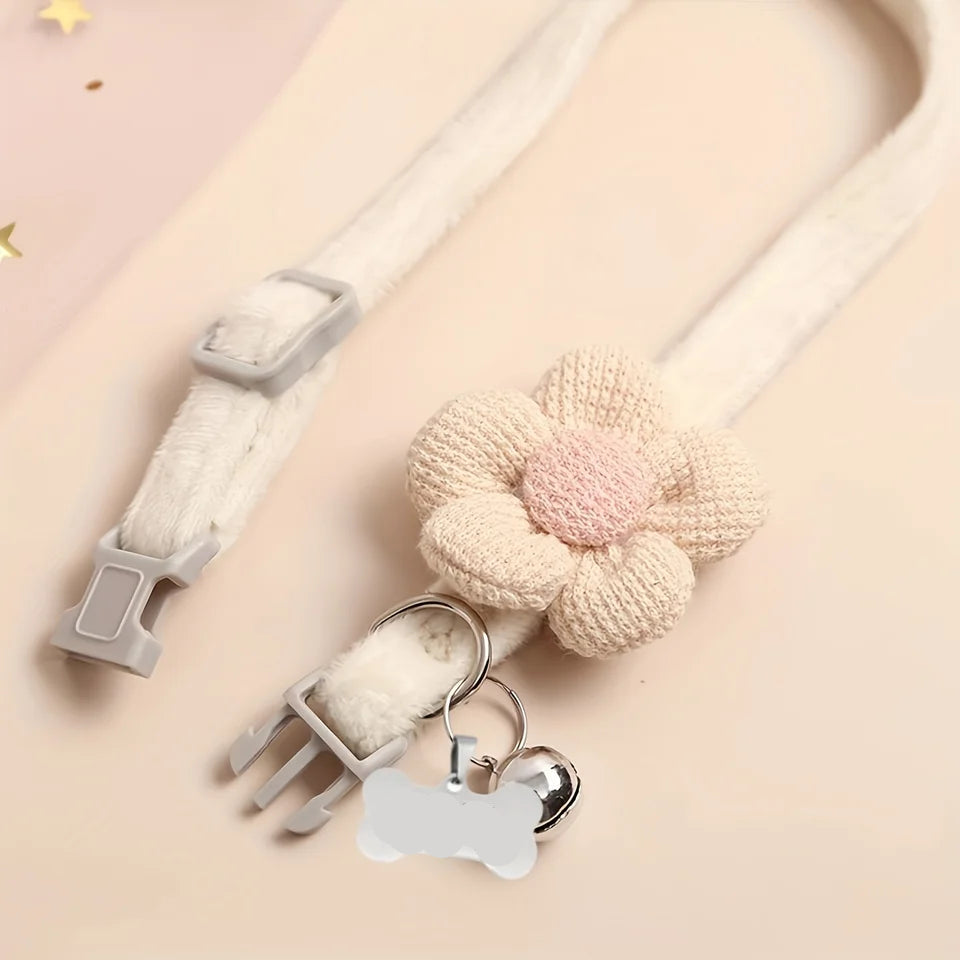 Floral Dog Necklace for Small to Medium Dogs – Elegant Multi-Color Design, Adjustable Length, Lightweight Accessory 5