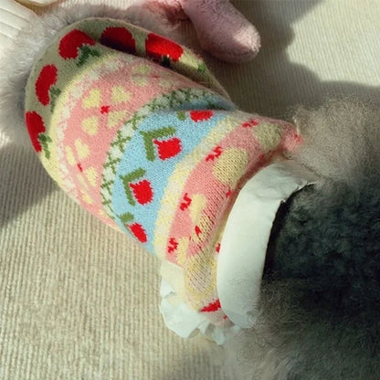 Floral Womens Sweater – Cozy Cotton Knitwear for Autumn/Winter, Stylish and Comfortable 4