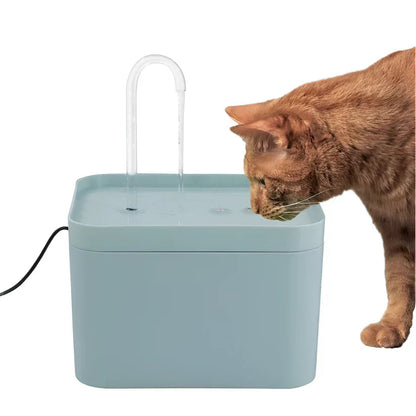 FlowCat Cat Water Fountain with 2L Reservoir and Quiet Pump – Stainless Steel Pipe and LED Indicator 4
