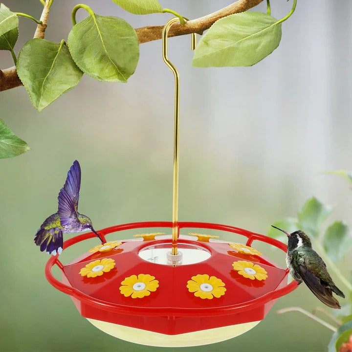 Flower-Shaped Hummingbird Feeder with Petal Ports – Durable Outdoor Nectar Dispenser for Gardens and Patios 0