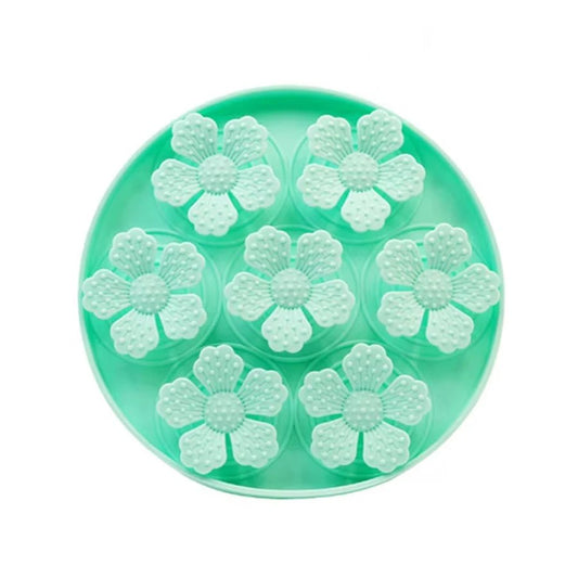 Flower-Shaped Silicone Slow Feeder Dog Bowl and Cat Slow Feeder – Interactive Slow Eating Solution with Non-Slip Base 0