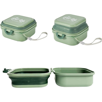Foldable 2-in-1 Dog Bowl with Lid for Food and Water – Portable and Leak-Proof 1