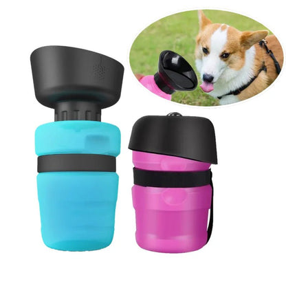 Foldable 500ml Travel Water Bottle for Dogs – Leak-Proof and Portable Design 3