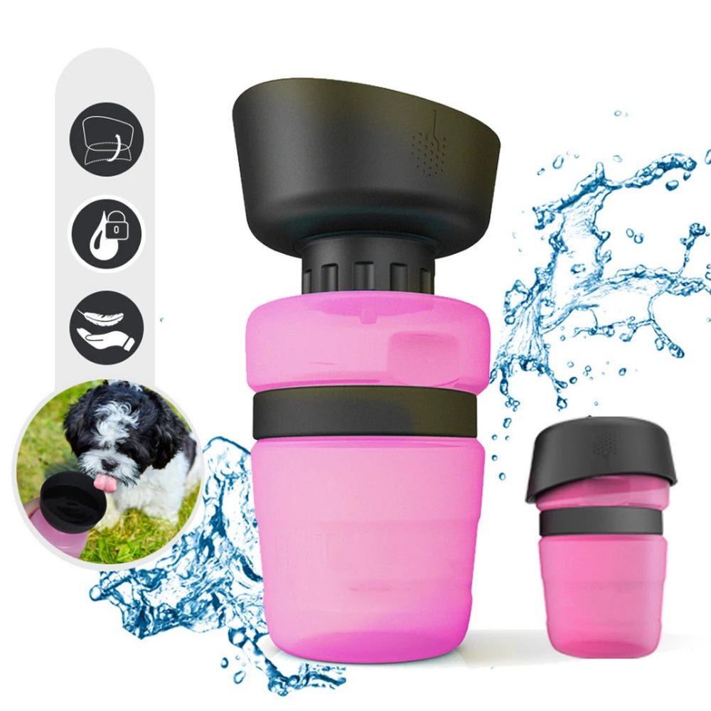 Foldable 500ml Travel Water Bottle for Dogs – Leak-Proof and Portable Design 7