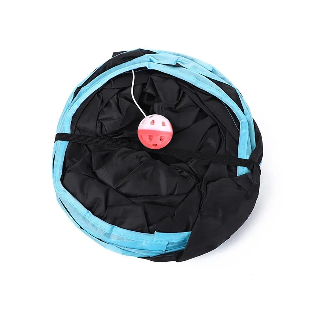 Foldable Cat Tunnel with Cross-Pass Design – Lightweight and Durable Cat Play Tunnel for Indoor Fun 4