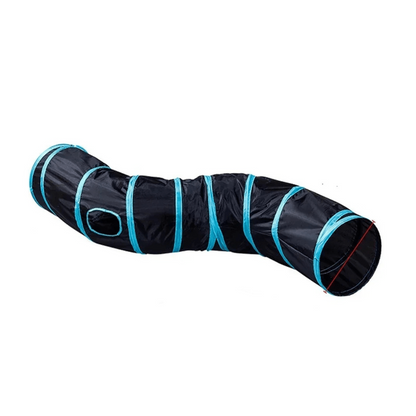 Foldable Cat Tunnel with Cross-Pass Design – Lightweight and Durable Cat Play Tunnel for Indoor Fun 6