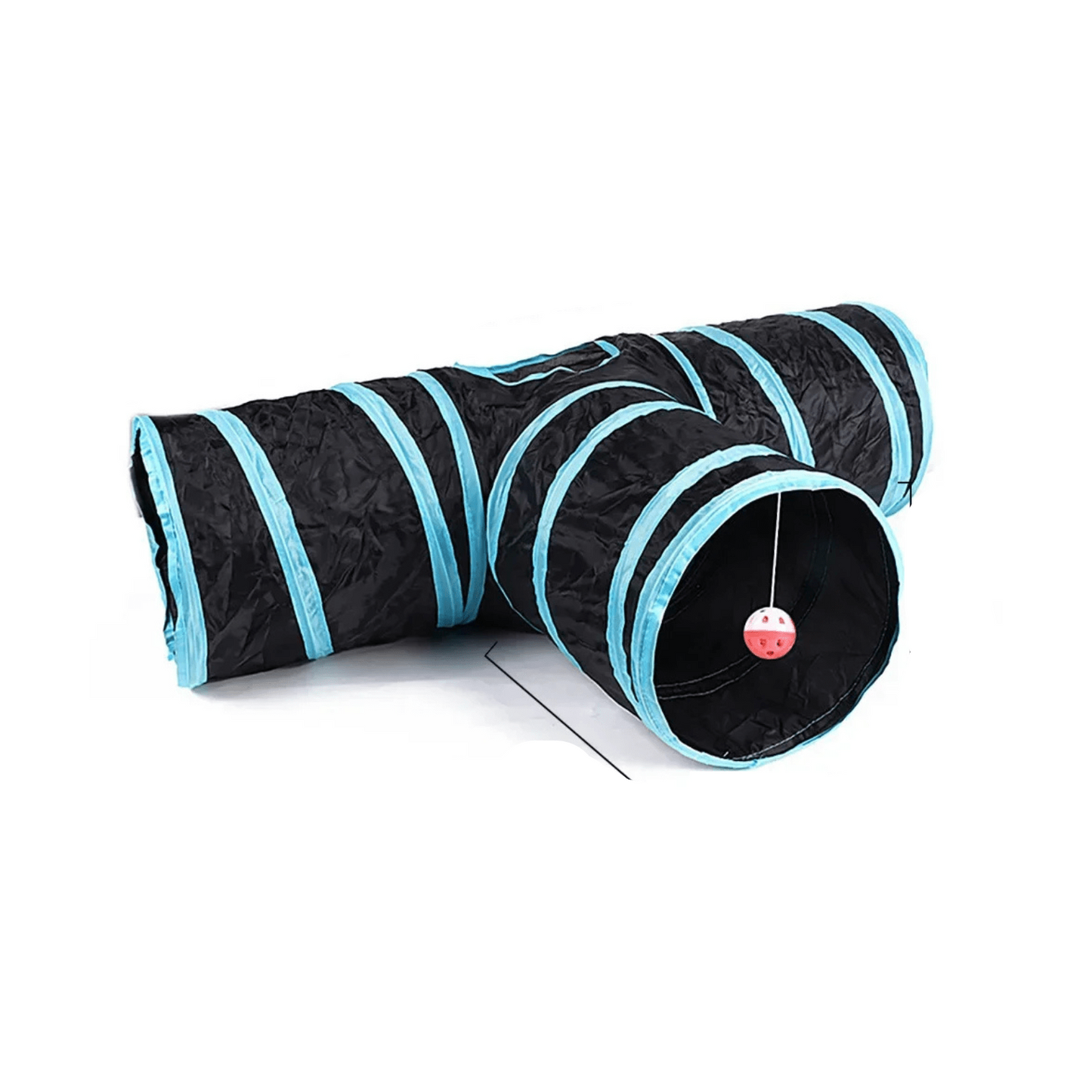 Foldable Cat Tunnel with Cross-Pass Design – Lightweight and Durable Cat Play Tunnel for Indoor Fun 7